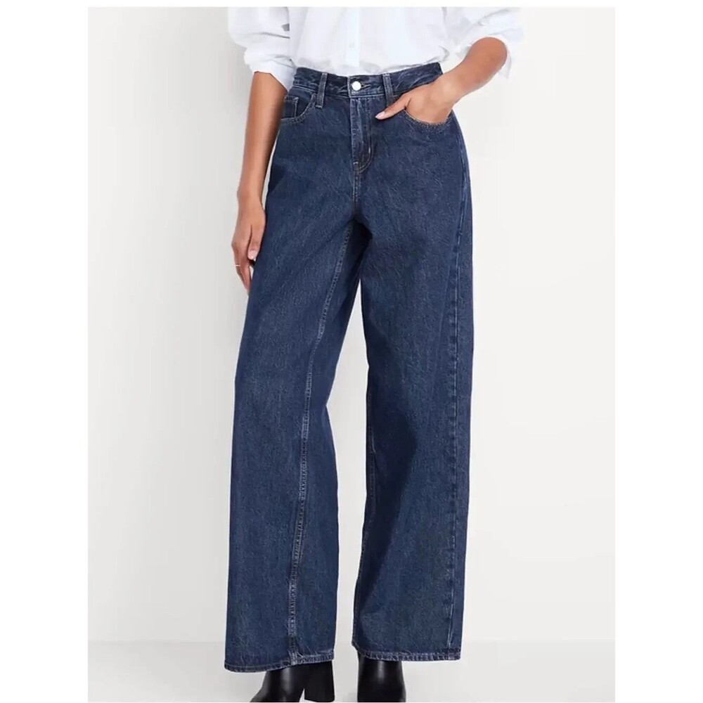 Old Navy Midrise Wow Baggy Wide Leg Size 4 Jeans In The Color Kiora